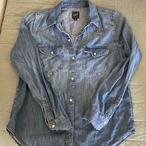 Gap Western Denim Button-up
